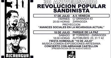 30 aniversario Revolucion Popular Sandinista