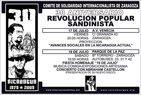 30 aniversario Revolucion Popular Sandinista