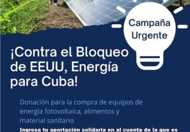 Campaña: !Contra el bloqueo de EEUU, Energía para Cuba!